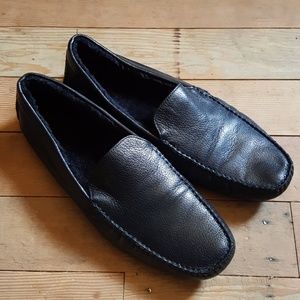 Cole Haan men's shearling loafers driving mocs